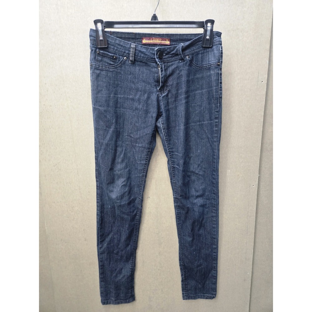 2BWU Womens Skinny Jeans Dark Wash‎ Stretch Denim Size 7 Skinny Leg